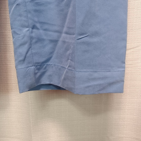 Mango MNG Blue Straight Suit Trousers Women's L High Rise Pockets Formal NWT - Picture 7 of 8